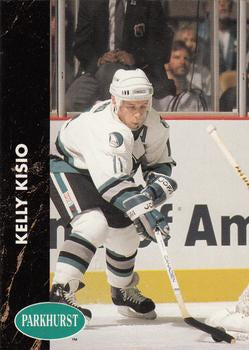 #165 Kelly Kisio - San Jose Sharks - 1991-92 Parkhurst Hockey