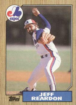 #165 Jeff Reardon - Montreal Expos - 1987 Topps Baseball