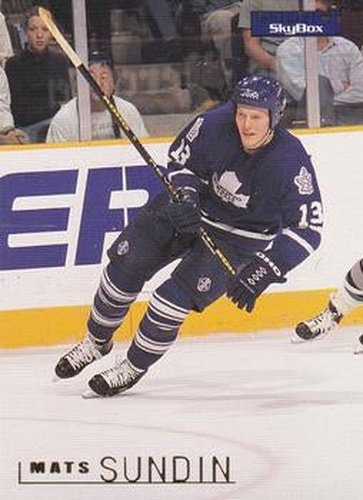 #165 Mats Sundin - Toronto Maple Leafs - 1995-96 SkyBox Impact Hockey