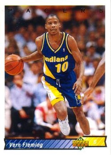 #165 Vern Fleming - Indiana Pacers - 1992-93 Upper Deck Basketball