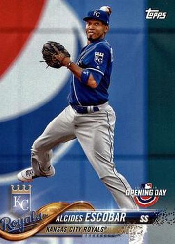 #165 Alcides Escobar - Kansas City Royals - 2018 Topps Opening Day Baseball