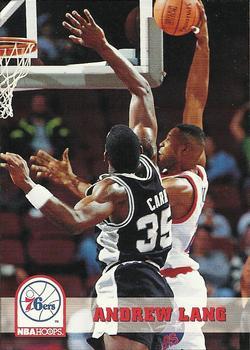 #165 Andrew Lang - Philadelphia 76ers - 1993-94 Hoops Basketball