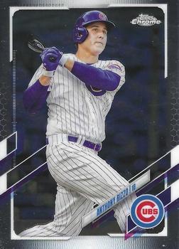 #165 Anthony Rizzo - Chicago Cubs - 2021 Topps Chrome Baseball