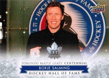#165 Borje Salming - Toronto Maple Leafs - 2017 Upper Deck Toronto Maple Leafs Centennial Hockey