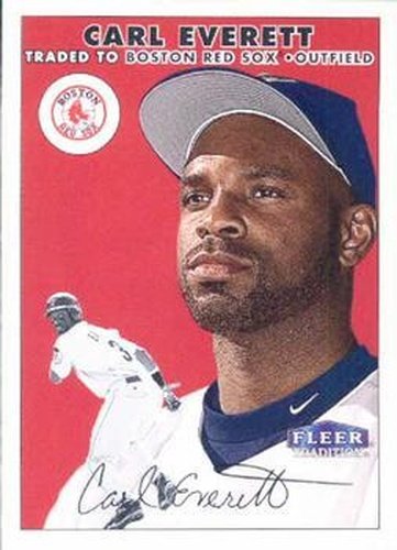 #165 Carl Everett - Boston Red Sox - 2000 Fleer Tradition Baseball