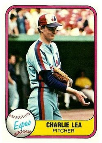 #165 Charlie Lea - Montreal Expos - 1981 Fleer Baseball