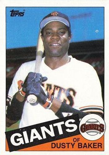 #165 Dusty Baker - San Francisco Giants - 1985 Topps Baseball