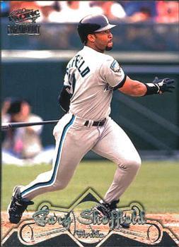 #165 Gary Sheffield - Florida Marlins - 1998 Pacific Paramount Baseball