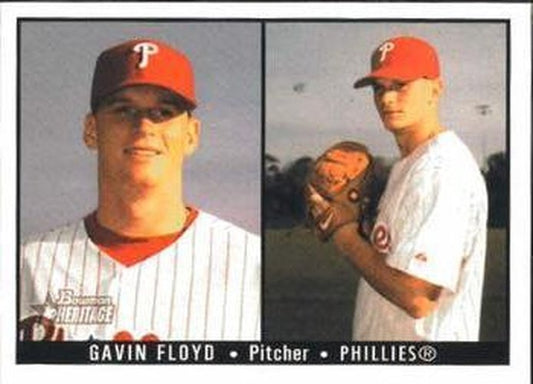 #165 Gavin Floyd - Philadelphia Phillies - 2003 Bowman Heritage Baseball