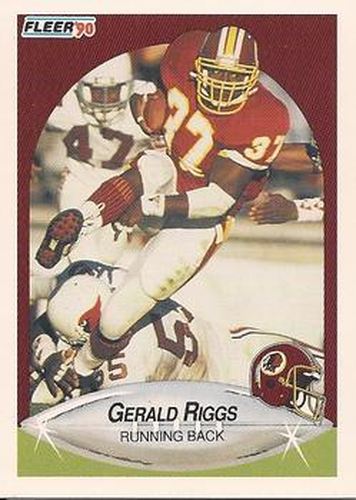 #165 Gerald Riggs - Washington Redskins - 1990 Fleer Football