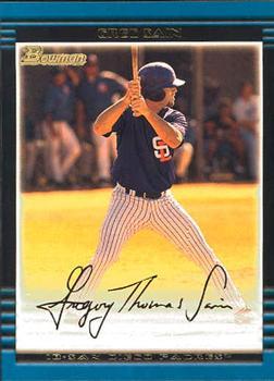 #165 Greg Sain - San Diego Padres - 2002 Bowman Baseball