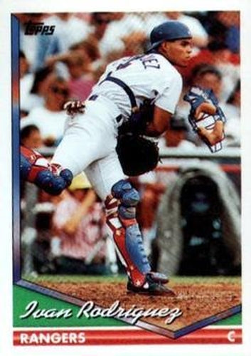 #165 Ivan Rodriguez - Texas Rangers - 1994 Topps Baseball