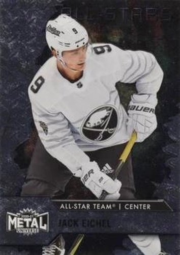 #165 Jack Eichel - Buffalo Sabres - 2020-21 Skybox Metal Universe Hockey