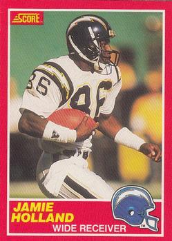 #165 Jamie Holland - San Diego Chargers - 1989 Score Football