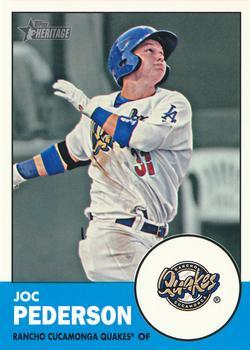 #165 Joc Pederson - Rancho Cucamonga Quakes - 2012 Topps Heritage Minor League Baseball