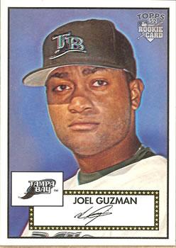 #165 Joel Guzman - Tampa Bay Devil Rays - 2006 Topps 1952 Edition Baseball