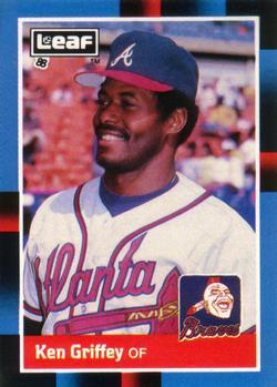 #165 Ken Griffey - Atlanta Braves - 1988 Leaf Baseball