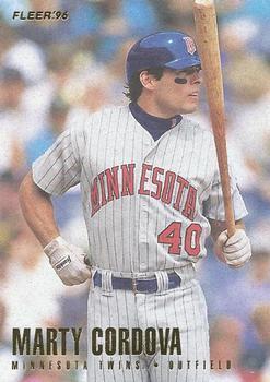 #165 Marty Cordova - Minnesota Twins - 1996 Fleer Baseball