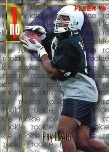 #165 Ray Lewis - Baltimore Ravens - 1996 Fleer Football