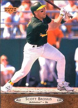 #165 Scott Brosius - Oakland Athletics - 1996 Upper Deck Baseball
