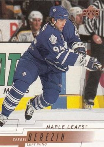 #165 Sergei Berezin - Toronto Maple Leafs - 2000-01 Upper Deck Hockey
