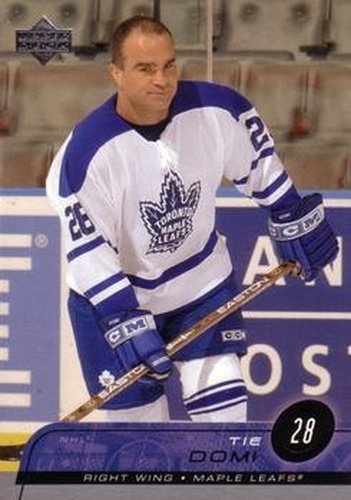 #165 Tie Domi - Toronto Maple Leafs - 2002-03 Upper Deck Hockey
