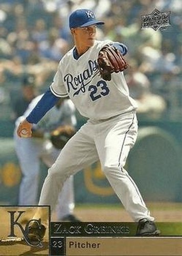 #165 Zack Greinke - Kansas City Royals - 2009 Upper Deck Baseball