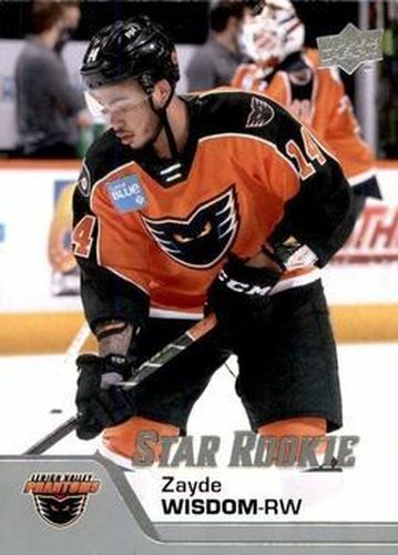 #165 Zayde Wisdom - Lehigh Valley Phantoms - 2020-21 Upper Deck AHL Hockey