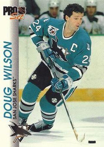 #165 Doug Wilson - San Jose Sharks - 1992-93 Pro Set Hockey