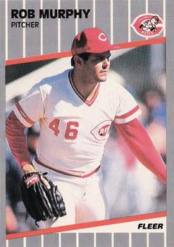 #165 Rob Murphy - Cincinnati Reds - 1989 Fleer Baseball