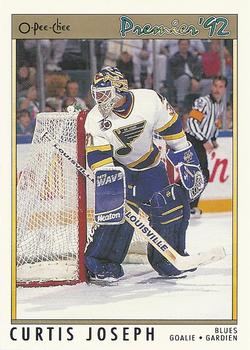 #165 Curtis Joseph - St. Louis Blues - 1991-92 O-Pee-Chee Premier Hockey