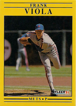 #165 Frank Viola - New York Mets - 1991 Fleer Baseball