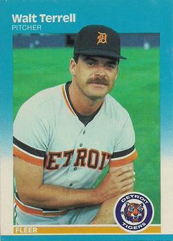 #165 Walt Terrell - Detroit Tigers - 1987 Fleer Baseball