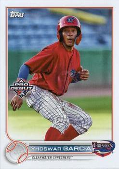 #PD-165 Yhoswar Garcia - Clearwater Threshers - 2022 Topps Pro Debut Baseball