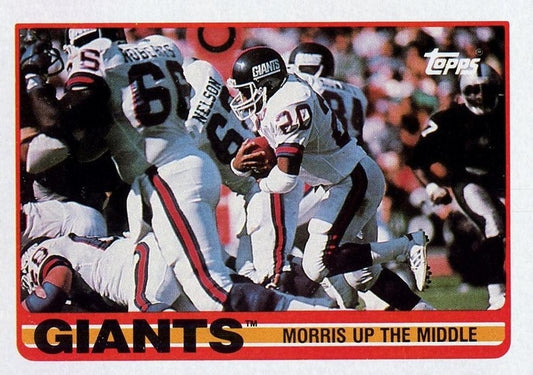 #165 Giants - Morris Up the Middle - New York Giants - 1989 Topps Football