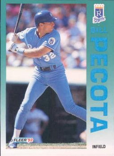 #165 Bill Pecota - Kansas City Royals - 1992 Fleer Baseball