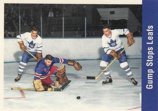 #165 Gump Stops Leafs - New York Rangers / Toronto Maple Leafs - 1994 Parkhurst Missing Link 1956-57 Hockey