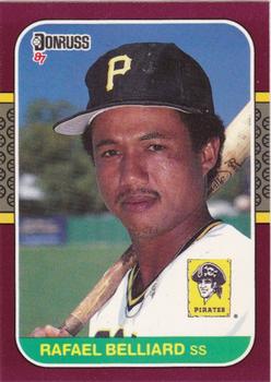#165 Rafael Belliard - Pittsburgh Pirates - 1987 Donruss Opening Day Baseball