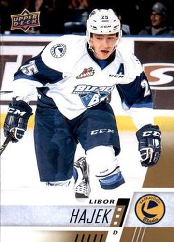#165 Libor Hajek - Saskatoon Blades - 2017-18 Upper Deck CHL Hockey