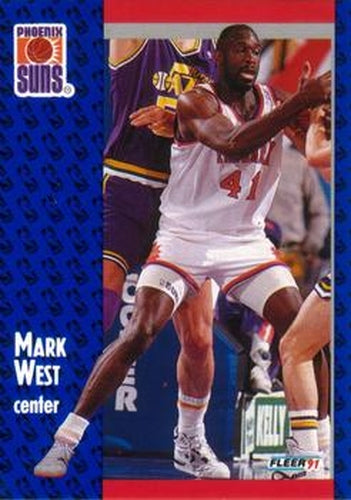 #165 Mark West - Phoenix Suns - 1991-92 Fleer Basketball