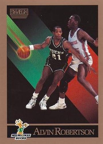 #165 Alvin Robertson - Milwaukee Bucks - 1990-91 SkyBox Basketball