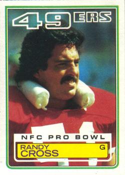 #165 Randy Cross - San Francisco 49ers - 1983 Topps Football