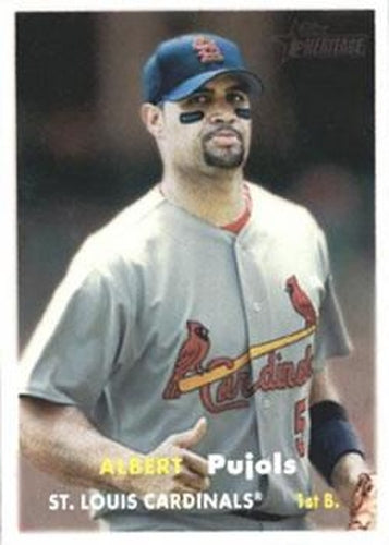 #165a Albert Pujols - St. Louis Cardinals - 2006 Topps Heritage Baseball
