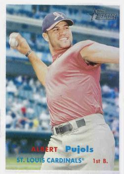 #165b Albert Pujols - St. Louis Cardinals - 2006 Topps Heritage Baseball