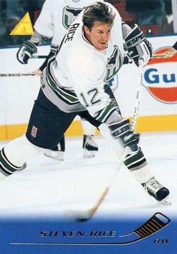 #166 Steven Rice - Hartford Whalers - 1995-96 Pinnacle Hockey