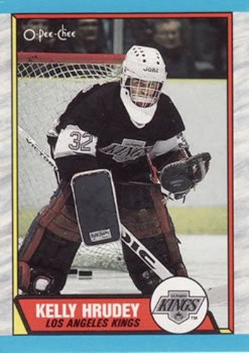 #166 Kelly Hrudey - Los Angeles Kings - 1989-90 O-Pee-Chee Hockey