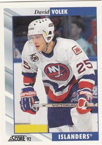 #166 David Volek - New York Islanders - 1992-93 Score USA Hockey