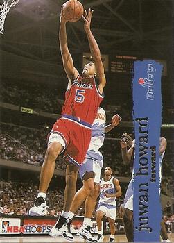 #166 Juwan Howard - Washington Bullets - 1995-96 Hoops Basketball
