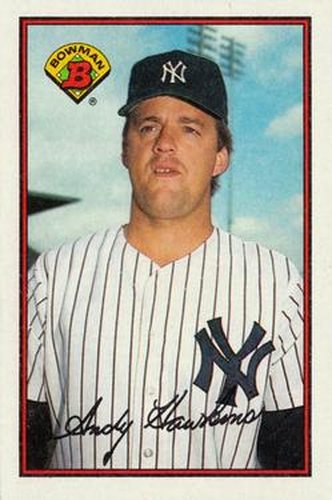 #166 Andy Hawkins - New York Yankees - 1989 Bowman Baseball