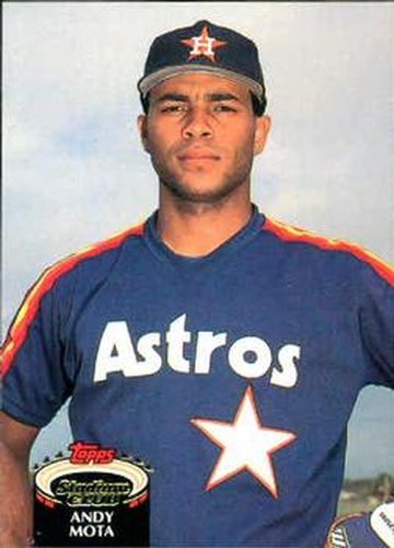 #166 Andy Mota - Houston Astros - 1992 Stadium Club Baseball